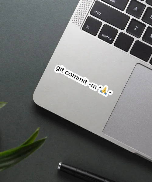 Git Commit Message Sticker
