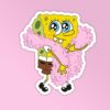 Glam Spongebob Laptop Mobile Stickers