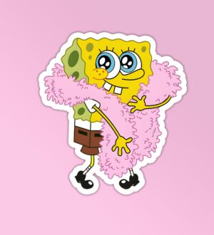 Glam Spongebob Laptop Mobile Stickers Glam Spongebob Laptop Mobile Stickers