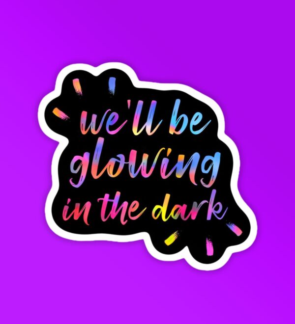 Glowing In The Dark Coldplay Laptop Mobile Sticker Glowing In The Dark Coldplay Laptop Mobile Sticker