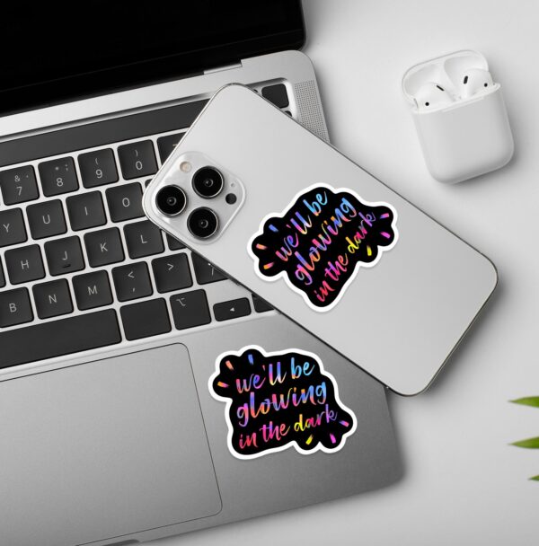Glowing In The Dark Coldplay Laptop Mobile Sticker Glowing In The Dark Coldplay Laptop Mobile Sticker