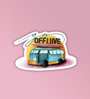 Go Offline Laptop Mobile Stickers Go Offline Laptop Mobile Stickers