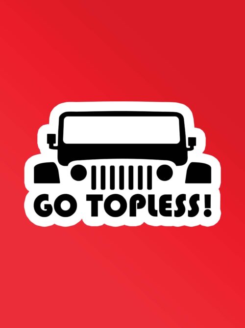 Go Topless Sticker