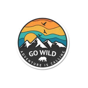 Go Wild Adventure Is Calling Sticker Go Wild Adventure Is Calling Sticker