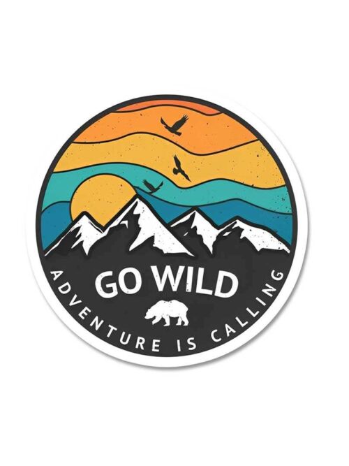 Go Wild Adventure Is Calling Sticker