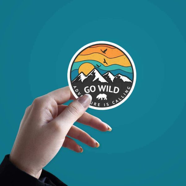 Go Wild Adventure Is Calling Sticker