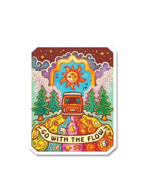 Go With The Flow Sticker