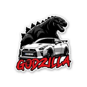 Godzilla Car Sticker Godzilla Car Sticker