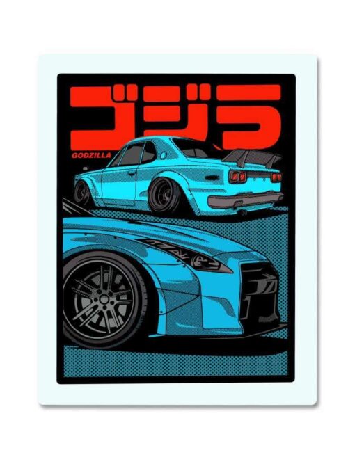 Godzilla Super Fast Sticker