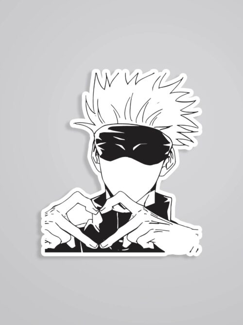 Gojo Heart Sign Anime Stickers