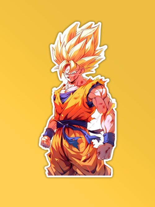 Goku Super Saiyan Laptop Mobile Stickers