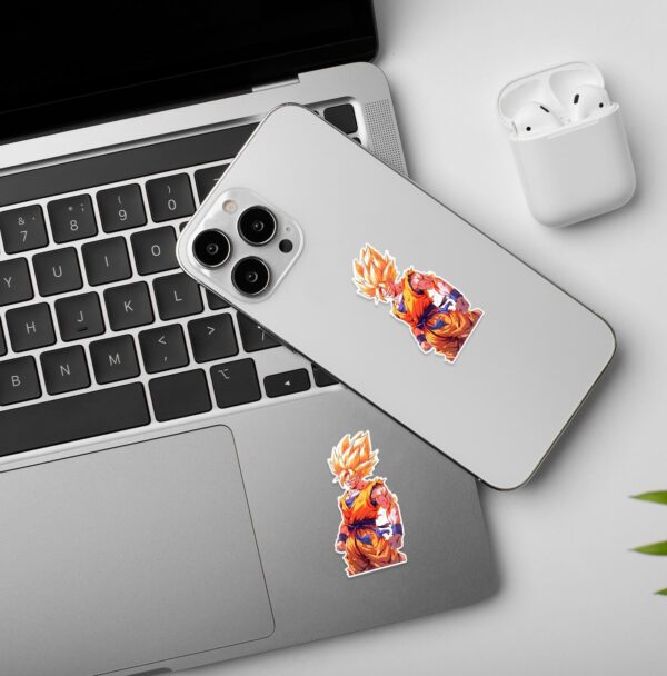 Goku Super Saiyan Laptop Mobile Stickers Goku Super Saiyan Laptop Mobile Stickers