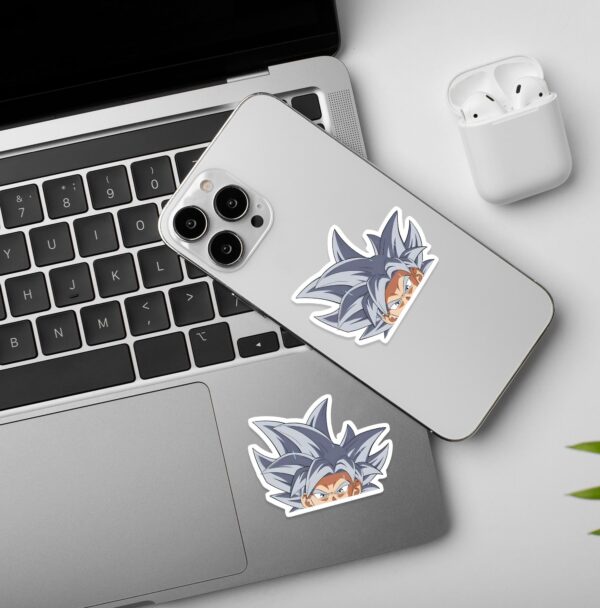 Goku Ultra Instinct Laptop Mobile Stickers Goku Ultra Instinct Laptop Mobile Stickers