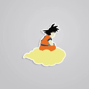 Goku On Nimbus Anime Stickers Goku On Nimbus Anime Stickers