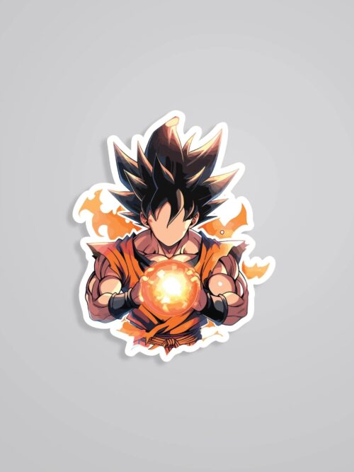 Gokus Energy Blast Anime Stickers
