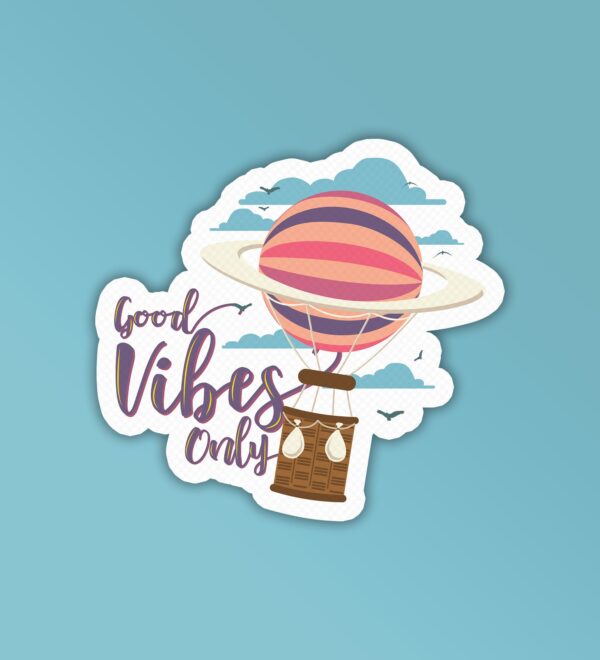 Good Vibes Only Balloon Laptop Mobile Stickers Good Vibes Only Balloon Laptop Mobile Stickers