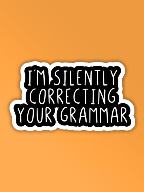 Grammar Laptop   Mobile Sticker