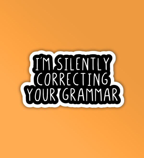 Grammar Laptop Mobile Sticker Grammar Laptop Mobile Sticker