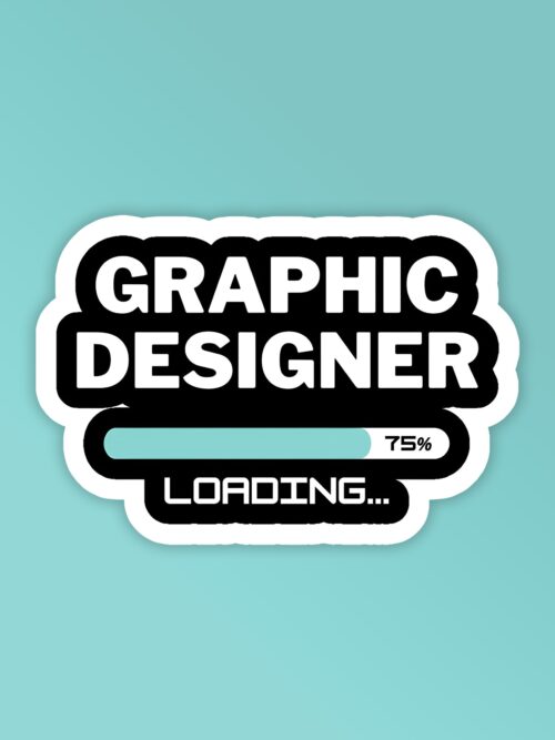 Graphic Designer Laptop Mobile Stickers