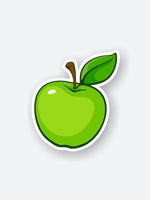 Green Apple Sticker