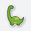Green Dino Sticker