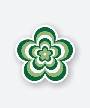 Green Flower Sticker