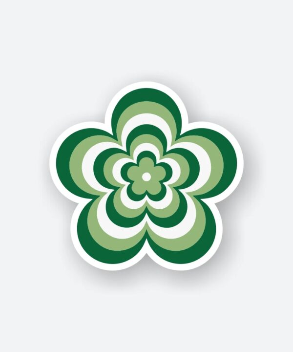 Green Flower Sticker Green Flower Sticker