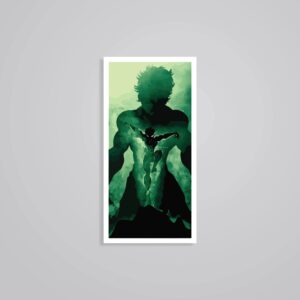 Green Shadow Of Baki Anime Stickers Green Shadow Of Baki Anime Stickers