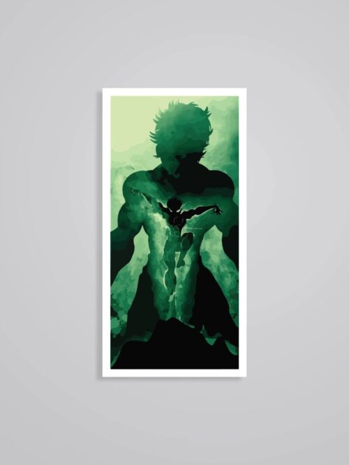 Green Shadow Of Baki Anime Stickers