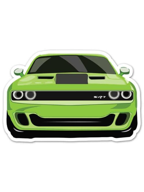Green Vintage Muscle Sticker