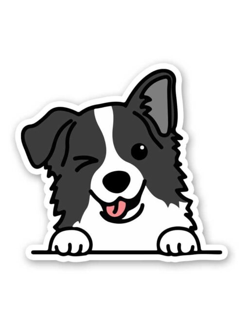 Grey Puppy Sticker