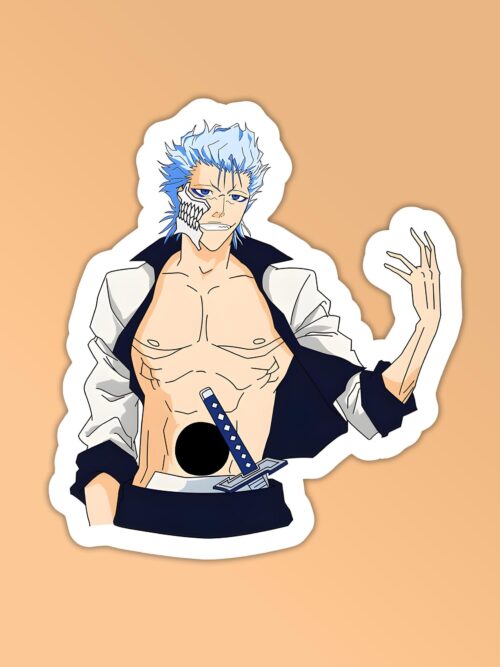Grimmjow Bleach Laptop Mobile Stickers