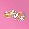 Groovy Girl Laptop Mobile Stickers