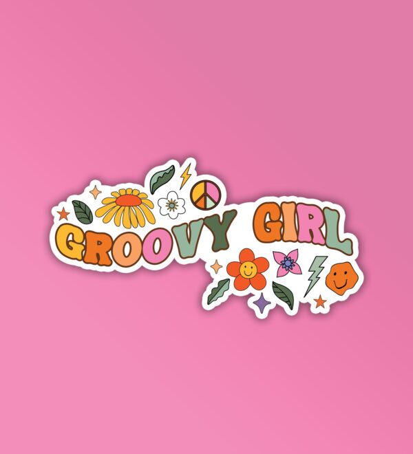 Groovy Girl Laptop Mobile Stickers Groovy Girl Laptop Mobile Stickers