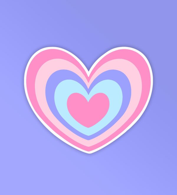 Groovy Heart Laptop Mobile Stickers Groovy Heart Laptop Mobile Stickers