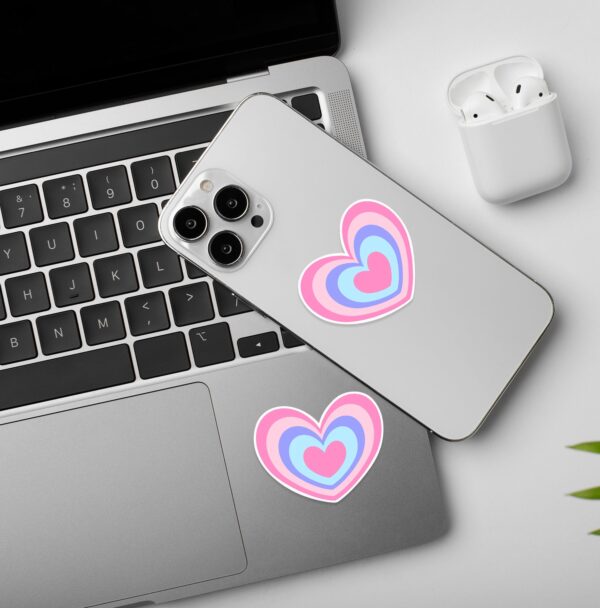 Groovy Heart Laptop Mobile Stickers Groovy Heart Laptop Mobile Stickers
