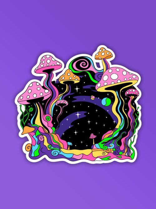 Groovy Mushroom Sticker