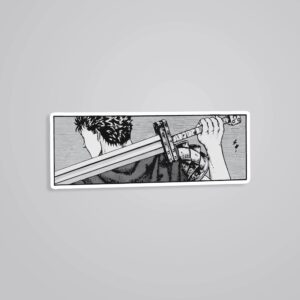 Guts Berserk Sword Backshot Anime Stickers