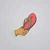 Haath Mein Chappal Witty Stickers