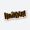 Haikyuu Font Logo Sticker