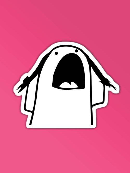 Hair Pull Comic Sticker