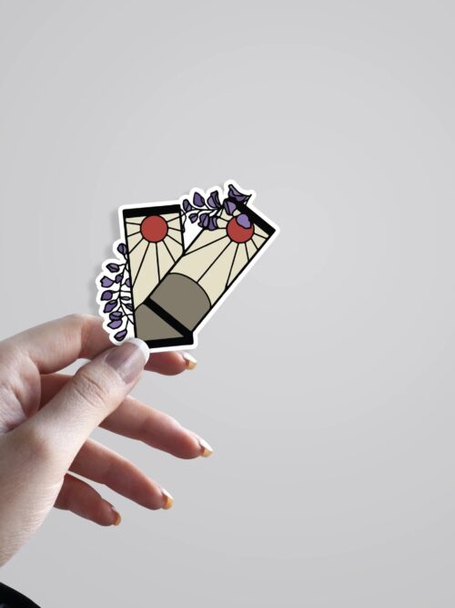 Hanafuda Earrings Anime Stickers