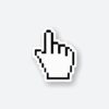 Hand Cursor Sticker