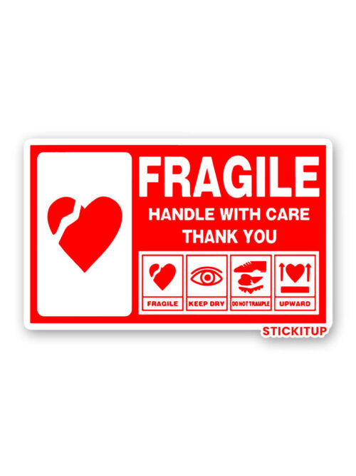 Handle With Care Sticker