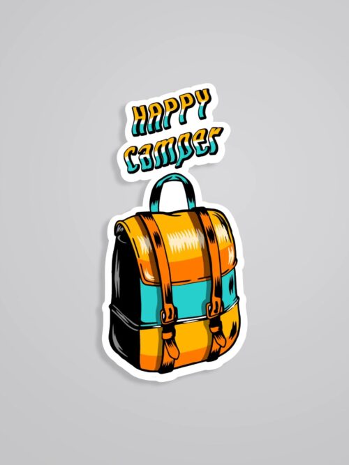 Happy Camping Travels Stickers