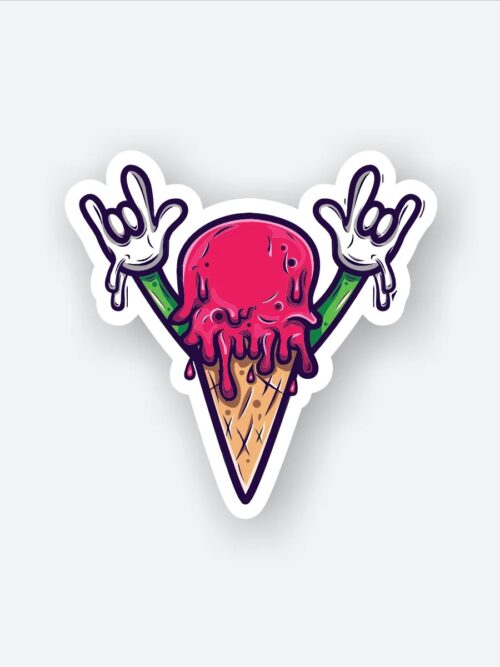 Happy Cone Sticker