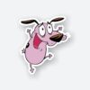 Happy Courage Dog Sticker