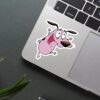 Happy Courage Dog Sticker