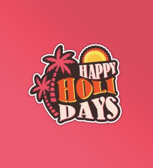 Happy Holiday Sticker Happy Holiday Sticker