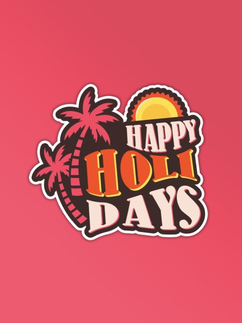 Happy Holiday Sticker